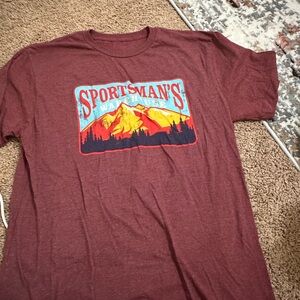 Sportman's Warehouse Burgundy Graphic Tee